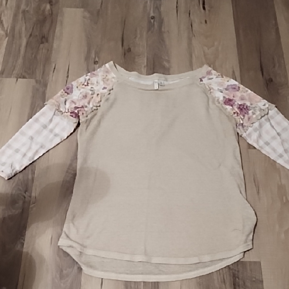 Cato Cream Textured Knit Top